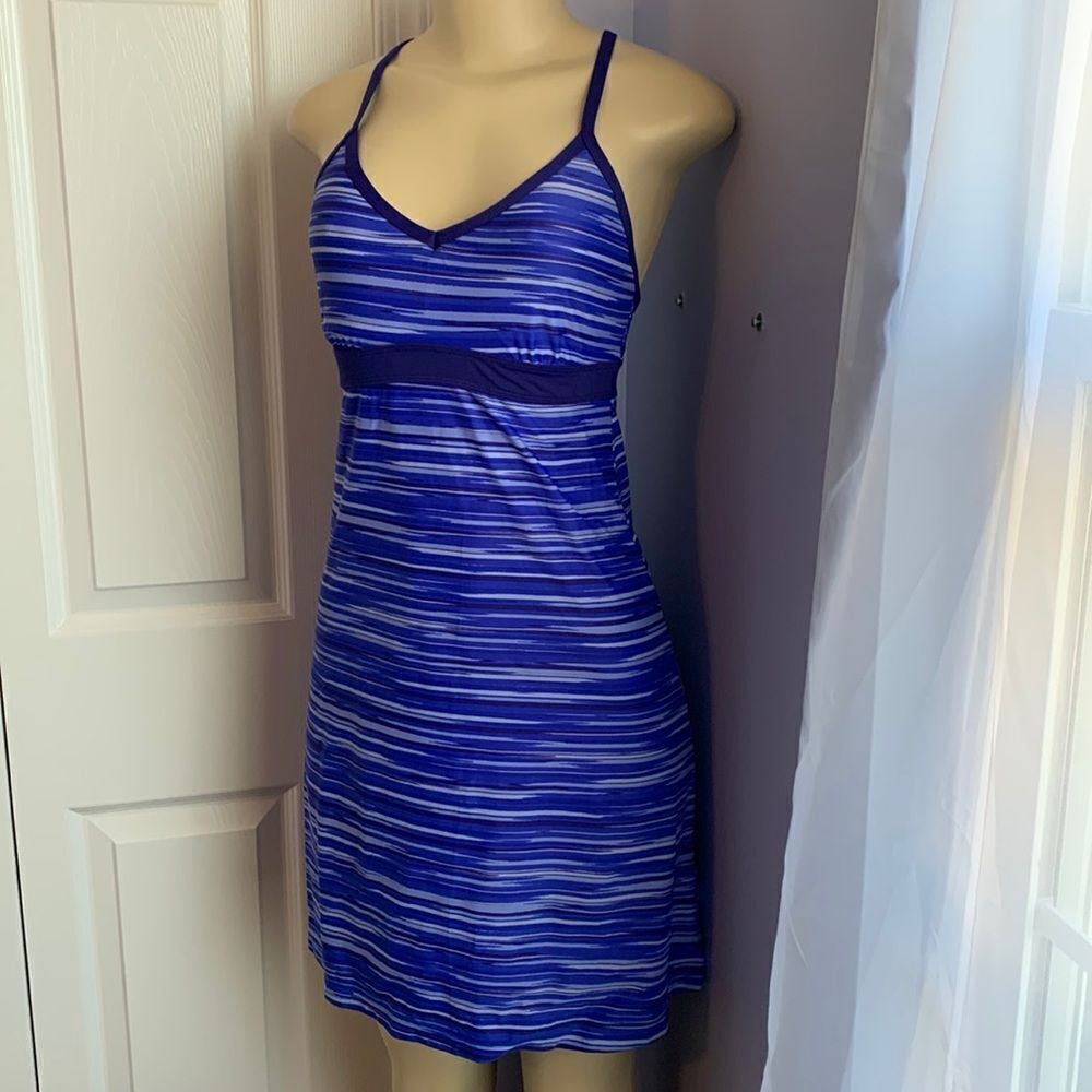 Athleta Swim Dress Skirt Swimsuit XS blue